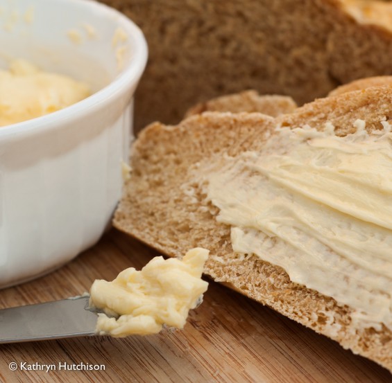 Bread and Butter with Butter on Knife